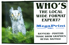 supersnap banner hanger example at tradeshow