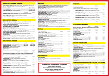 Poster Size Menu