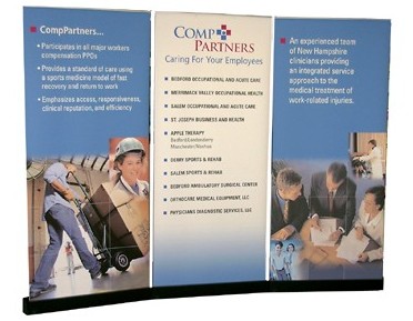 Banner Stands side by side