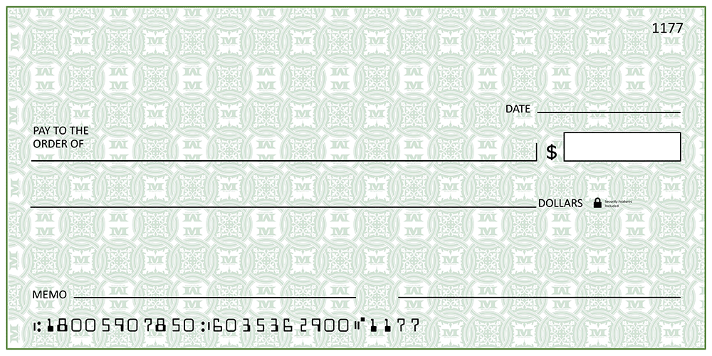 Large Presentation Check Template Giant Check Stock Vector