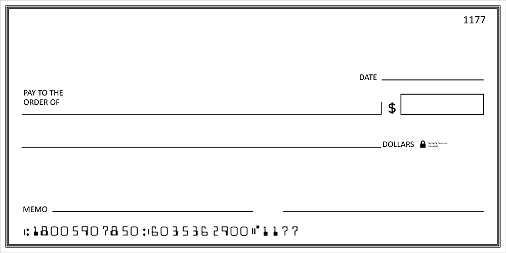 Printable Giant Check