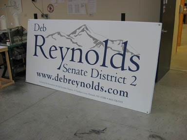 flatbed printing - Political Sign