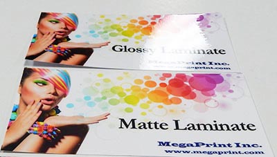 gloss and matte lamination