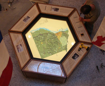 Typical museum display